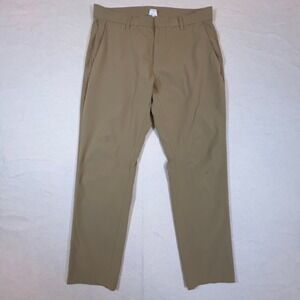 Fabletics Mens The Fundamental Pant Size 33x30‎ Khaki Comfort Stretch Activewear